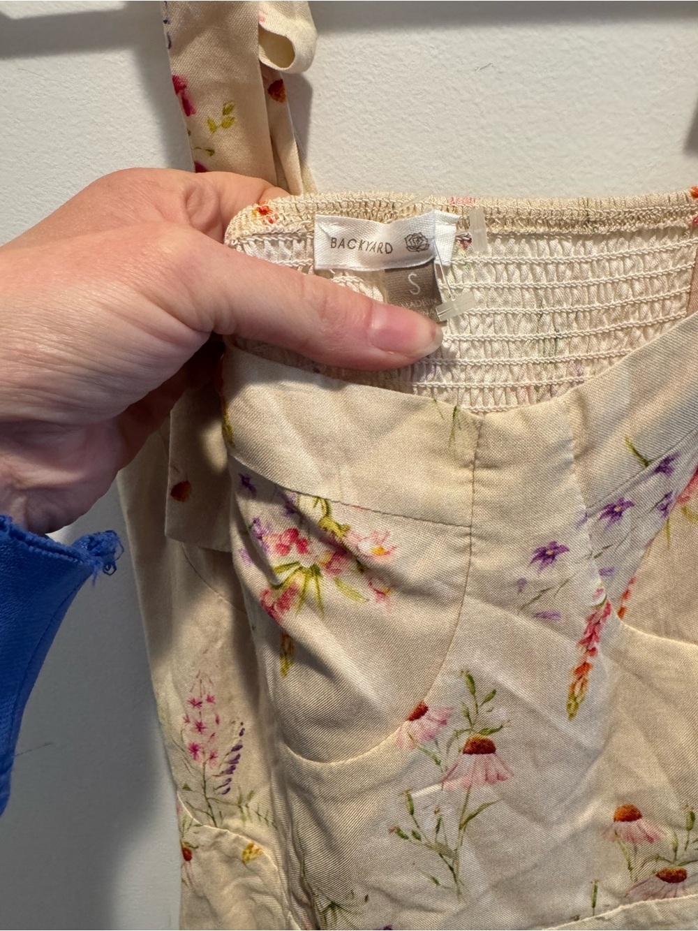 Backyard Roses Floral Tie-Shoulder Sundress NWOT - Picture 4 of 7